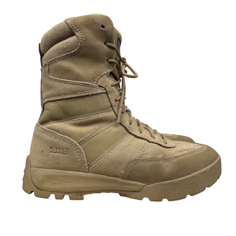 5.11 HRT Tactical Desert Coyote brown Suede Leather Boots Men's Size 7